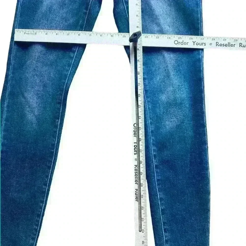 Judy Blue Jean Women size 0/24 Skinny Fit Austen High Rise Western Yoke Like New - Picture 10 of 10